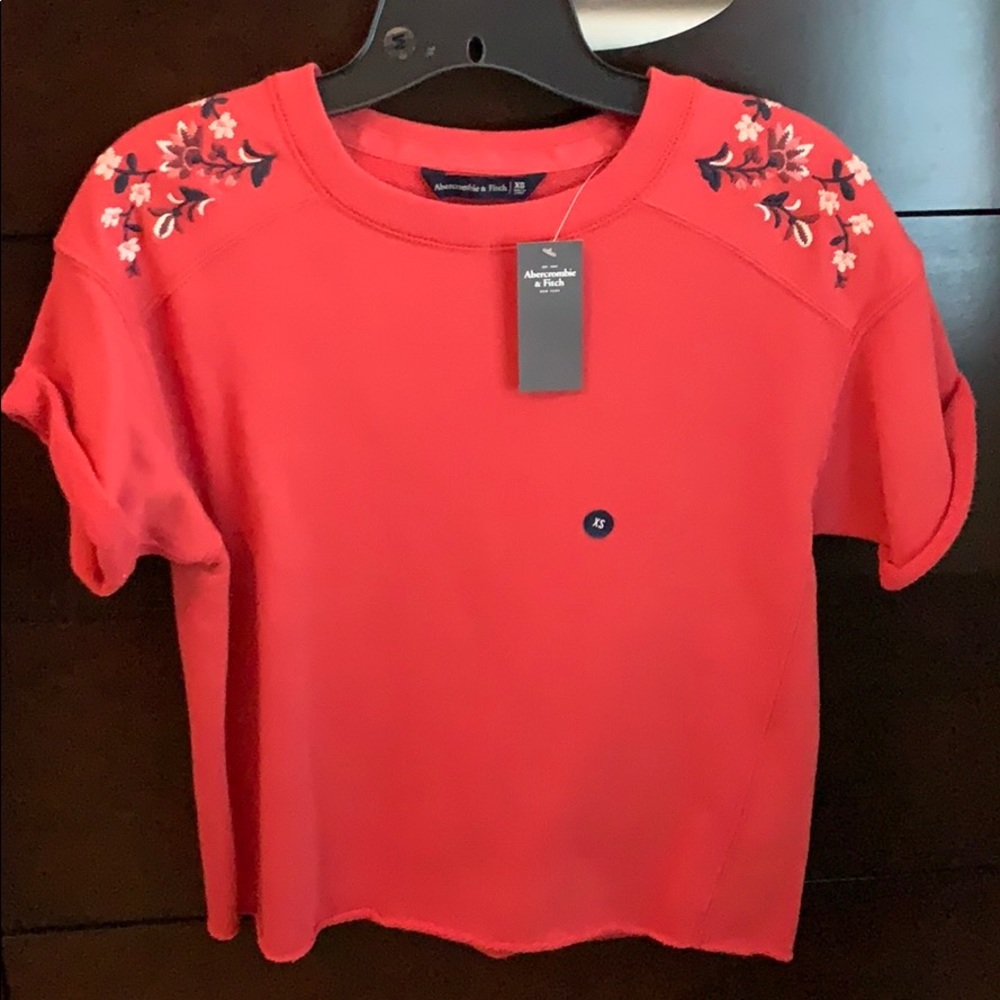 Abercrombie Crop Tee Sweatshirt - XS - Brand New